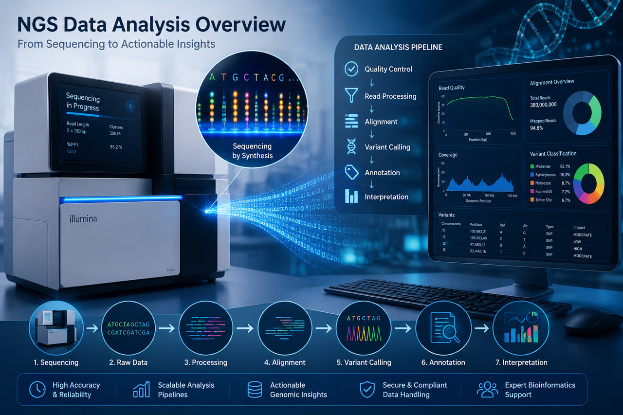 DNA Sequencing Flow Diagram